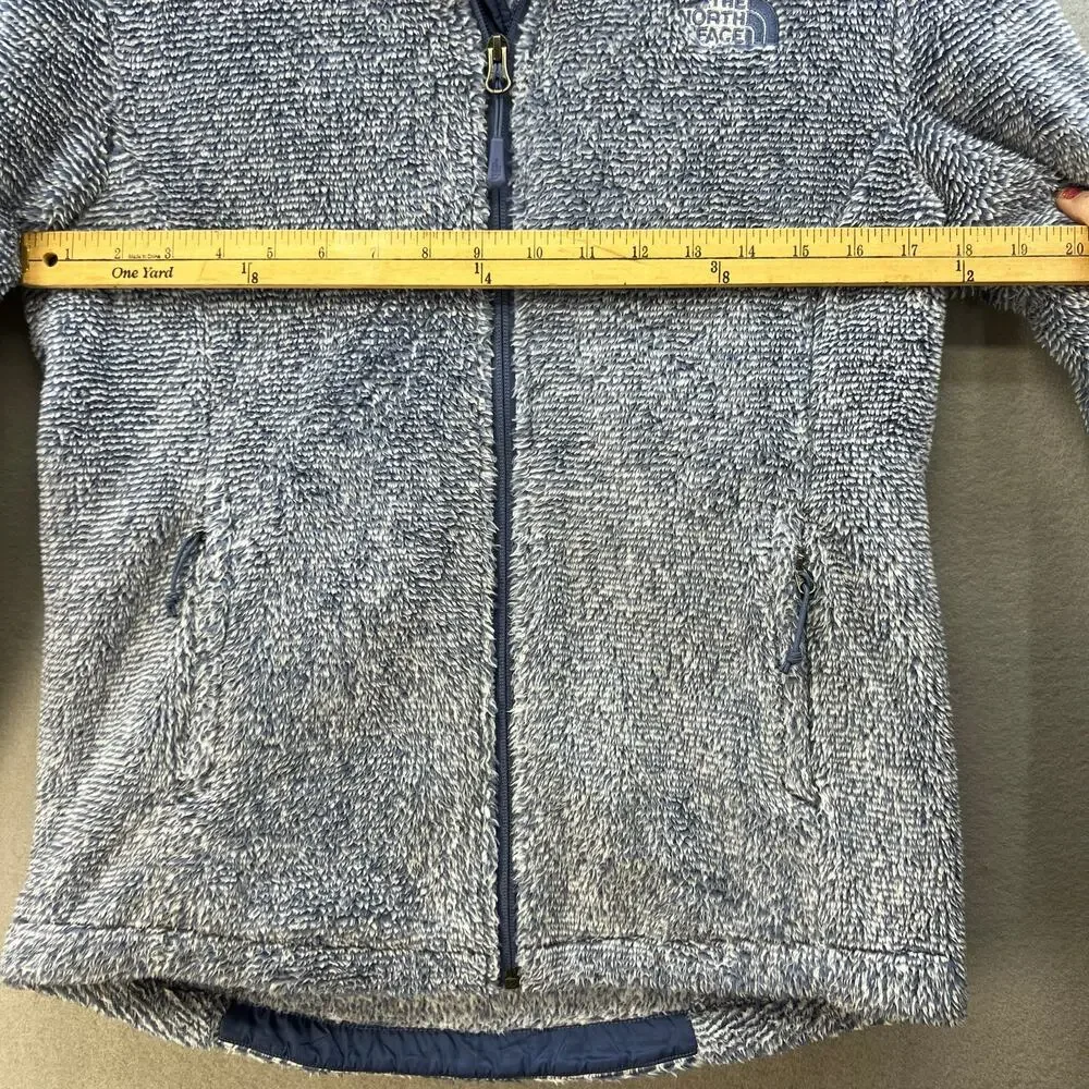 The North Face Fleece Jacket Women's S Blue White Osito Full Zip Cozy Normcore - Picture 4 of 12